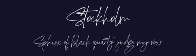 Stockholm by AminMario — Script Handwritten Font — thumbnail 2