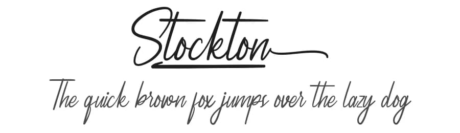 Stockton by NihStudio — Script Handwritten Font