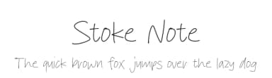 Stoke Note by MJType — Script Handwritten Font — thumbnail 1