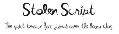 Stolen Script by Xerographer Fonts — Script Handwritten Font — thumbnail 1