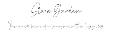 Stone Garden by Vunira Design — Script Handwritten Font — thumbnail 1