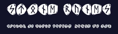 Stone Runes by Grabstein — Dingbats Font — thumbnail 2
