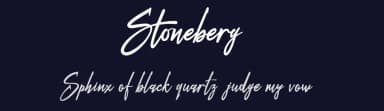 Stoneberg by inst.ink!type — Script Handwritten Font — thumbnail 2