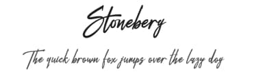 Stoneberg by inst.ink!type — Script Handwritten Font — thumbnail 1