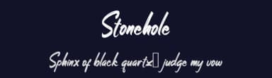 Stonehole by Makashi — Script Handwritten Font — thumbnail 2