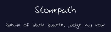Stonepath by Yasmin — Script Handwritten Font — thumbnail 2