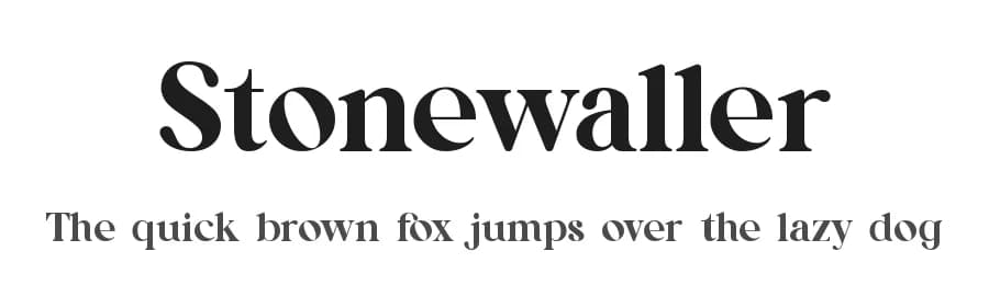 Stonewaller by UI Creative — Serif Font