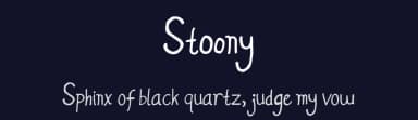Stoony by Primitype — Script Handwritten Font — thumbnail 2
