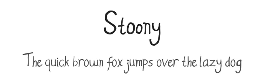 Stoony by Primitype — Script Handwritten Font — preview 1