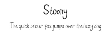 Stoony by Primitype — Script Handwritten Font — thumbnail 1
