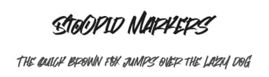 Stoopid Markers by Gassstype — Script Handwritten Font — thumbnail 1