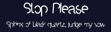 Stop Please by Gaelleing — Script Handwritten Font — thumbnail 2