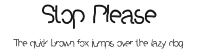 Stop Please by Gaelleing — Script Handwritten Font — thumbnail 1