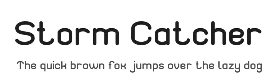 Storm Catcher by weknow — Sans Serif Font
