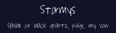 Stormys by Stormys Fonts — Script Handwritten Font — thumbnail 2