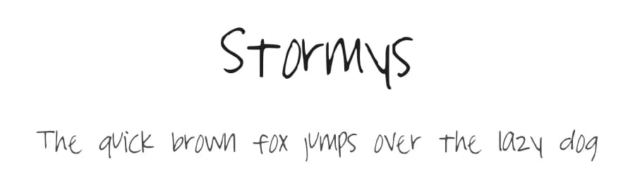 Stormys by Stormys Fonts — Script Handwritten Font — preview 1