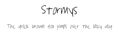 Stormys by Stormys Fonts — Script Handwritten Font — thumbnail 1