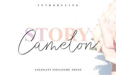 Story Camelon Font by Home Sweet — Script Handwritten Font — thumbnail 1