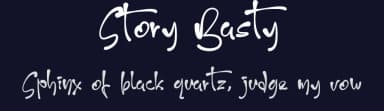 Story Basty by Twin Rizki — Script Handwritten Font — thumbnail 2