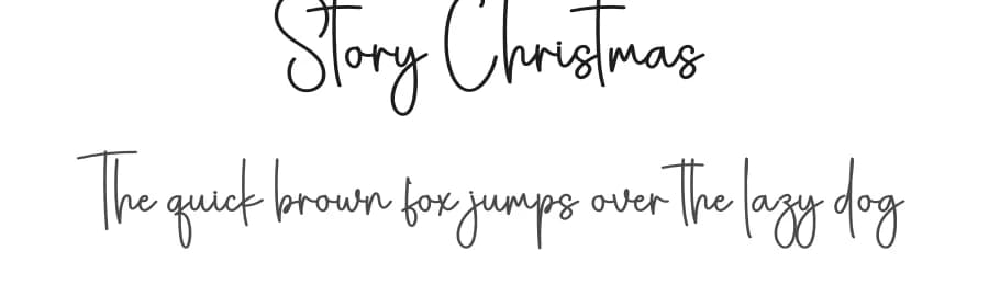 Story Christmas by Scratchones — Script Handwritten Font