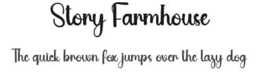 Story Farmhouse by Andi Moz — Script Handwritten Font — thumbnail 1