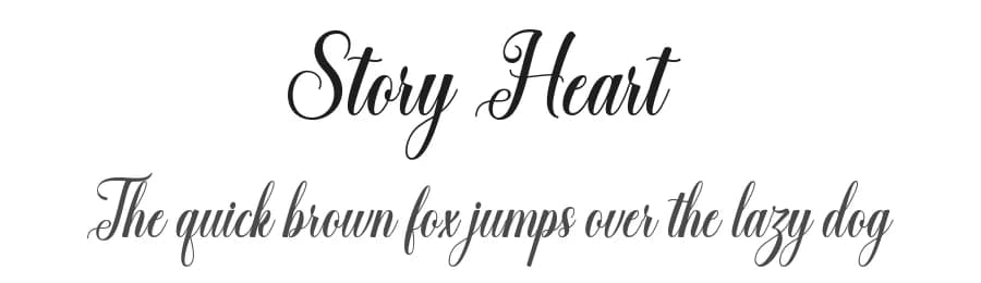 Story Heart by LetterFreshStudio — Script Handwritten Font
