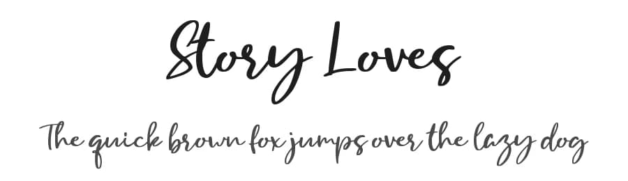Story Loves by AminMario — Script Handwritten Font