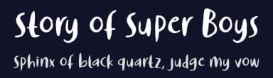Story of Super Boys by 7NTypes — Script Handwritten Font — thumbnail 2