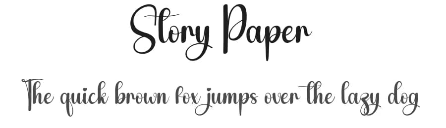 Story Paper by Scratchones — Script Handwritten Font