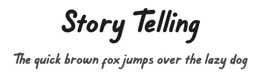 Story Telling by Creatype Studio — Script Handwritten Font