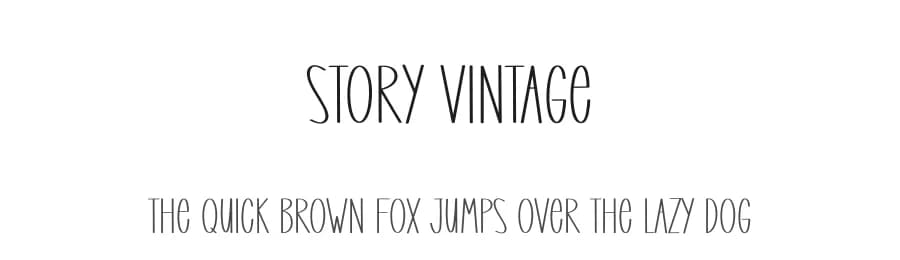 Story Vintage by Creative Homework — Script Handwritten Font