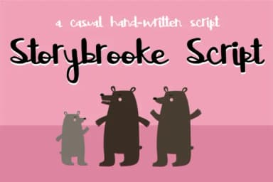Storybrooke Script Font by Illustration Ink — Script Handwritten Font — thumbnail 1