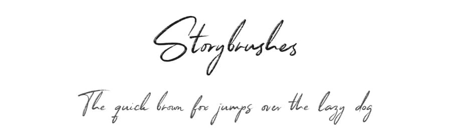 Storybrushes by Kong Font — Script Handwritten Font