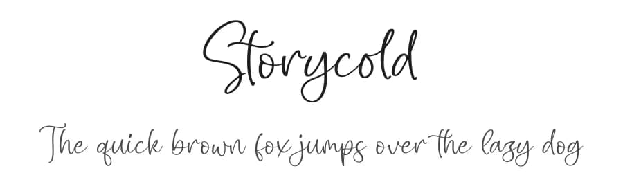 Storycold by Letterena Studios — Script Handwritten Font