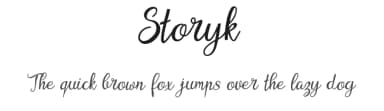 Storyk by Digital Typeface Studio — Script Handwritten Font — thumbnail 1