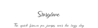 Storylove by JunCreative — Script Handwritten Font — thumbnail 1