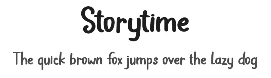Storytime by Tokokoo Studio — Script Handwritten Font