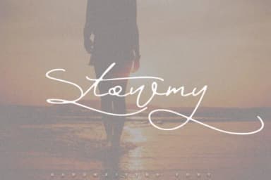 Stowmy Font by Katie Holland — Script Handwritten Font — thumbnail 1
