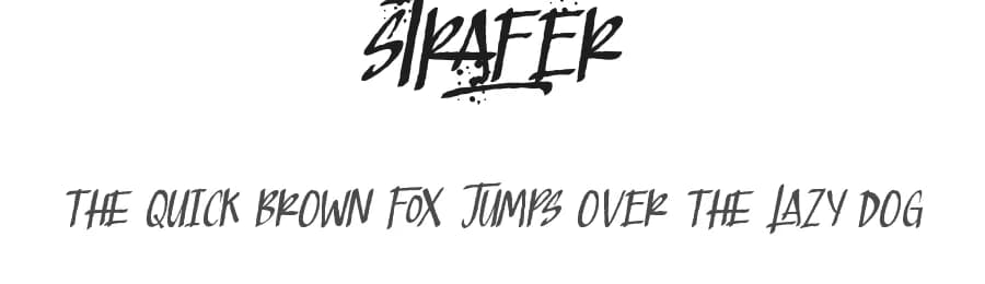 Strafer by VinType — Script Handwritten Font