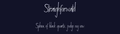 Straighforwatd by Typeline Studio — Script Handwritten Font — thumbnail 2