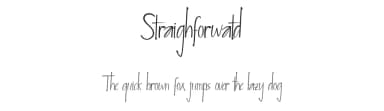 Straighforwatd by Typeline Studio — Script Handwritten Font — thumbnail 1