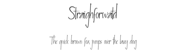 Straighforwatd by Typeline Studio — Script Handwritten Font