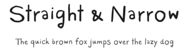 Straight & Narrow by FontPanda — Script Handwritten Font — thumbnail 1