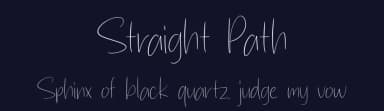 Straight Path by MJType — Script Handwritten Font — thumbnail 2