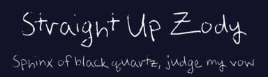 Straight Up Zody by FontPanda — Script Handwritten Font — thumbnail 2