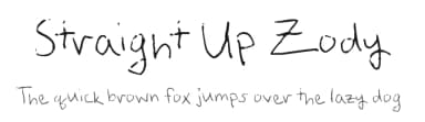 Straight Up Zody by FontPanda — Script Handwritten Font — thumbnail 1