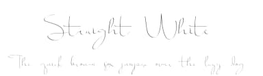 Straight White by Edric Studio — Script Handwritten Font — thumbnail 1
