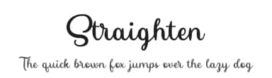 Straighten by Doehantz Studio — Script Handwritten Font — thumbnail 1