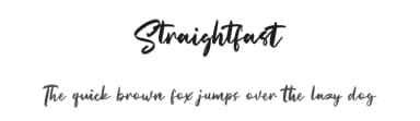 Straightfast by Maulana Creative — Script Handwritten Font — thumbnail 1