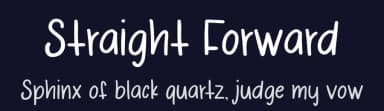 Straight Forward by Marina Sanders — Script Handwritten Font — thumbnail 2